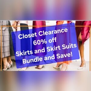 60% Off Skirts and Skirt Suits. Offer ends February 12th.